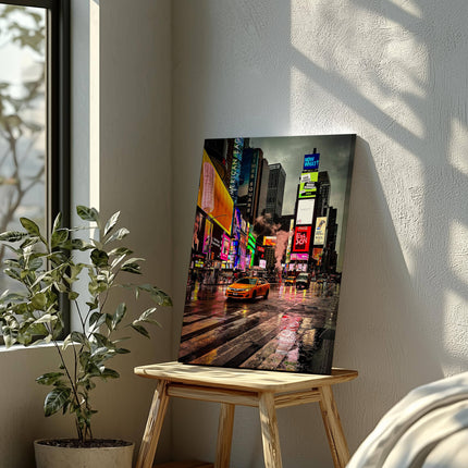 Times Square New York City - Framed Canvas Wall Art Print