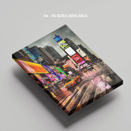Times Square New York City - Framed Canvas Wall Art Print