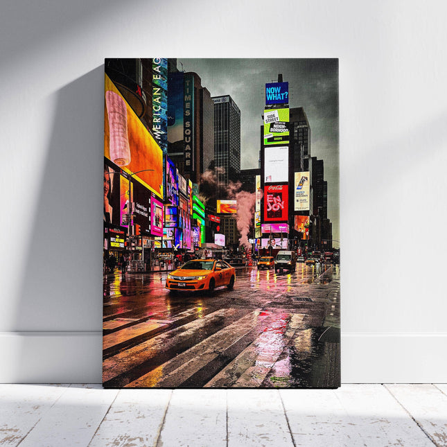 Times Square New York City - Framed Canvas Wall Art Print